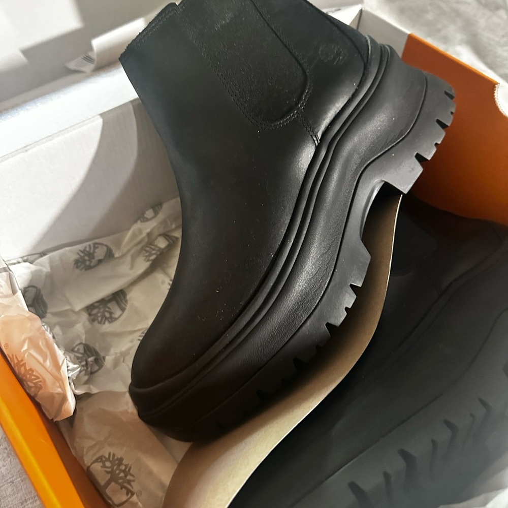 Timberland Black Chunky Sole Boots